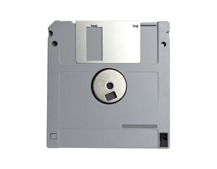 Floppy disk. Classic 3.5 inch floppy disk with transparent background.