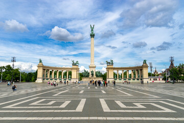 "Hős&ouml;k tere" - Heroes' Square is one of the major squares in Budapest, Hungary. 