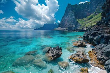 view of the sea from the sea