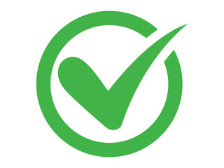 check mark icon button set. check box icon with right and wrong buttons and yes or no checkmark icons in green tick box and red cross	
