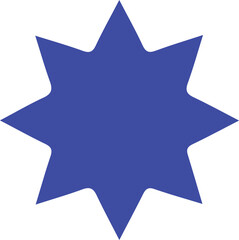 Abstract geometric composition with contrasting white and dark blue shapes for artistic use