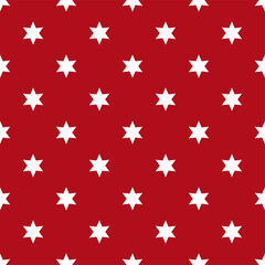 red and white stars seamless christmas pattern