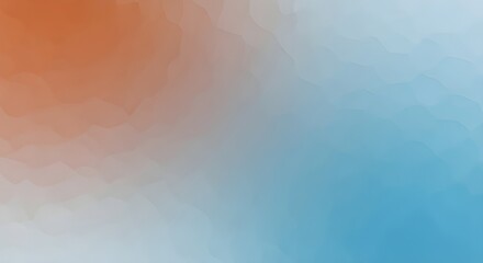 Abstract gradient of warm orange and cool blue hues