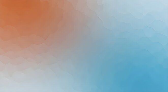 Abstract gradient of warm orange and cool blue hues