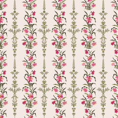 Vector Hand drawn colourful geometric flowers Motifs African boho paisley, seamless patterns with floral for fabric Ethnic Indian Pattern, textiles, clothing, wrapping paper, backdrop, banner.
