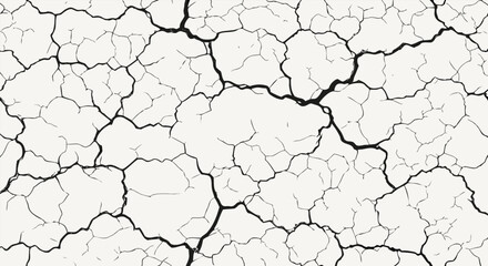 Cracked texture background design with detailed fissures, perfect for grunge and distressed themes

