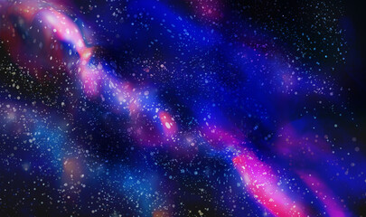 Fototapeta premium abstract background milky way with stars