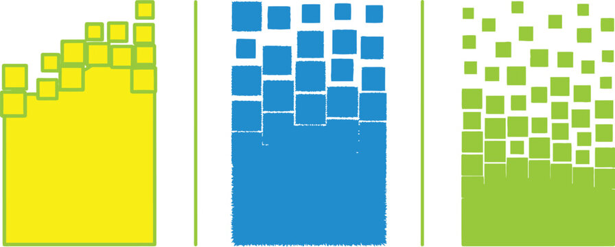 Abstract colorful squares pattern design vector illustration