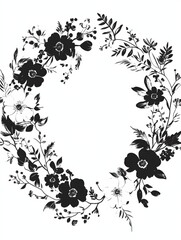 flower silhouette illustration png transparent background