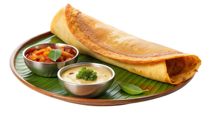  a-delicious-masala-dosa-recipe--south-indian-food isolated on white background