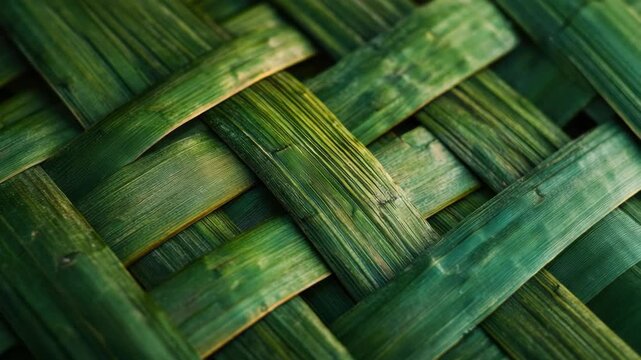 Green Wicker Mats