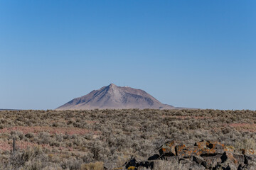 Rhyolite (Pleistocene). East Butte is a lava dome composed of aphanitic rhyolite.  Bingham County,...