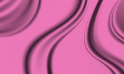 Abstract pink silky fabric with curving drapery creates a luxurious and elegant background texture