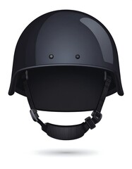 Fototapeta premium Illustration of a protective helmet with straps for head protection