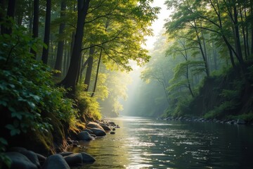 Elevated Angle Vertical Shot with Soft Natural Light