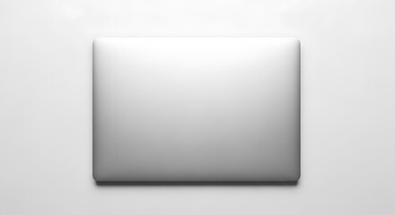 Sleek modern laptop on minimalist white background for tech innovation and creative productivity needs