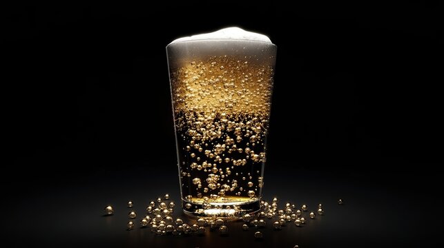 beer, glass, alcohol, drink, cold, foam, lager, beverage, isolated, 
