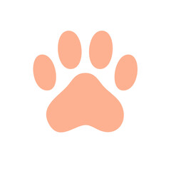 Animal Paw Print Graphic Design Element Icon Illustration