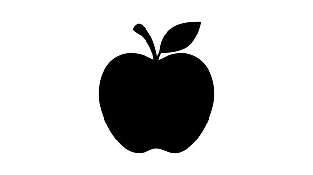 Apple isolated on white background vector illustration