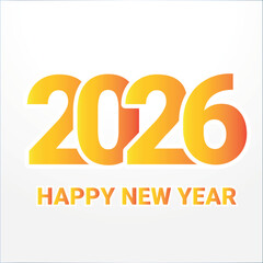 Happy new year 2026 banner design