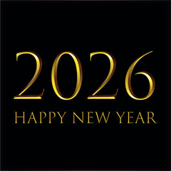 Happy new year 2026 banner design