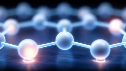 Ordered molecular lattice connecting identical units to demonstrate material strength and atomic level engineering, symbolizing precision design and next generation technology.
