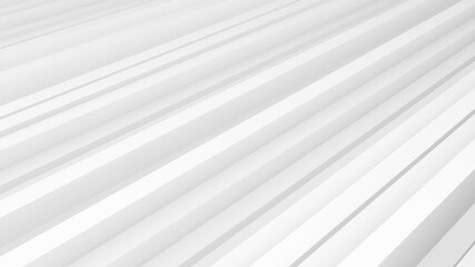 Elegant light grey white background. Diagonal white 3D stripes animation. Digital minimal geometric animated pattern - Powered by Adobe