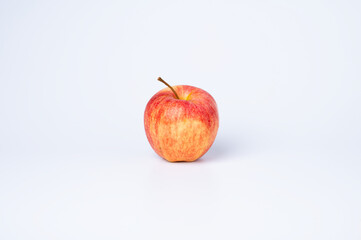 Red Apple on White Background
