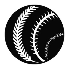 White botanical branch outline elegantly traces across this stark black round field in abstract style