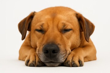 Obraz premium A Serene Labrador Retriever Enjoys a Peaceful Slumber