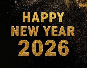 Fototapeta premium golden glow of 2026 celebration