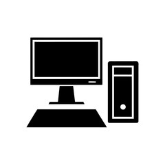 Computer desktop and tower set