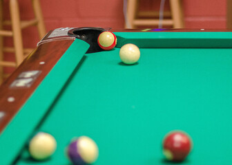 
Pool Game - Ball in the Corner Pocket - Ready