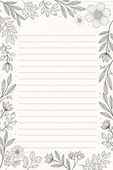 abstract floral background with flowers