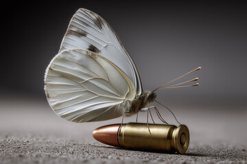 butterfly on a bullet