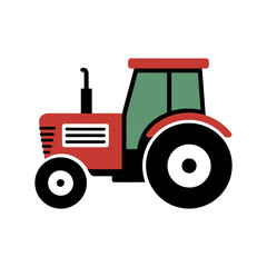 Tractor icon vector on White Background Vector Art Illustration on white background.	