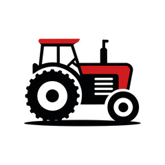 Tractor icon vector on White Background Vector Art Illustration on white background.	