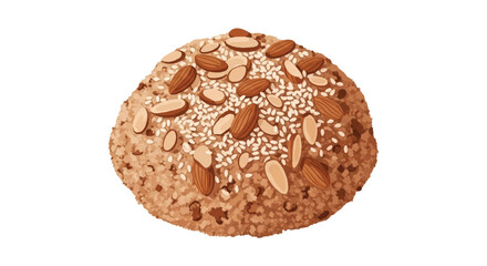 Freshly Baked Artisan Bread A Delightful Close-Up of a Nutty, Seed-Studded Treat