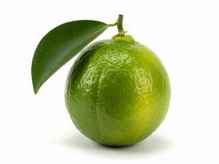 Zesty lime with vibrant green leaf ready for summer recipes, cocktails, and fresh culinary creations for a healthy lifestyle and wellness promotions