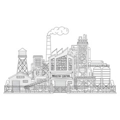 Naklejka premium Factory 