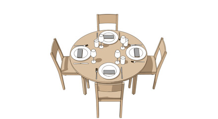 Elegant dining arrangement with tableware, perfect for intimate gatherings and upscale restaurant decor