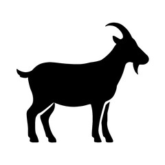 silhouette of a goat
