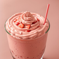 Strawberry milk shake