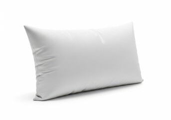 Soft rectangular white pillow for comfortable sleep and home decor