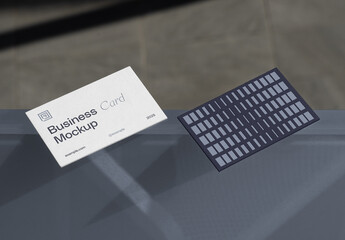 Two Lying Business Card Mockups