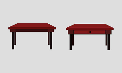 Tables vector editable design