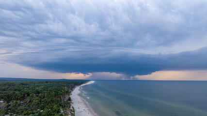 storm clouds over the sea, Lubiatowo
