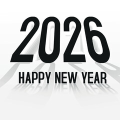 Happy new year 2026 banner design