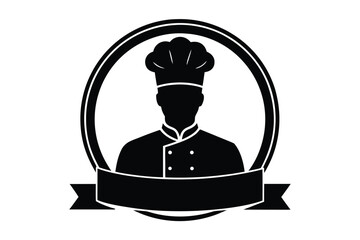 chef  vector icon silhouette