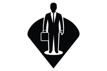 career opportunity vector icon silhouette